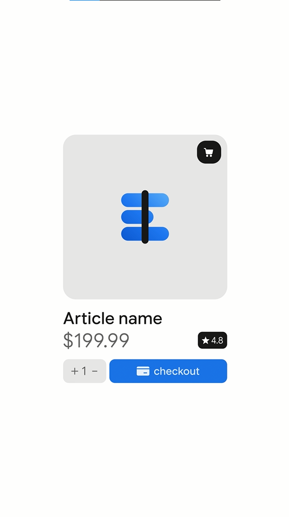 Product Price Showcase Card